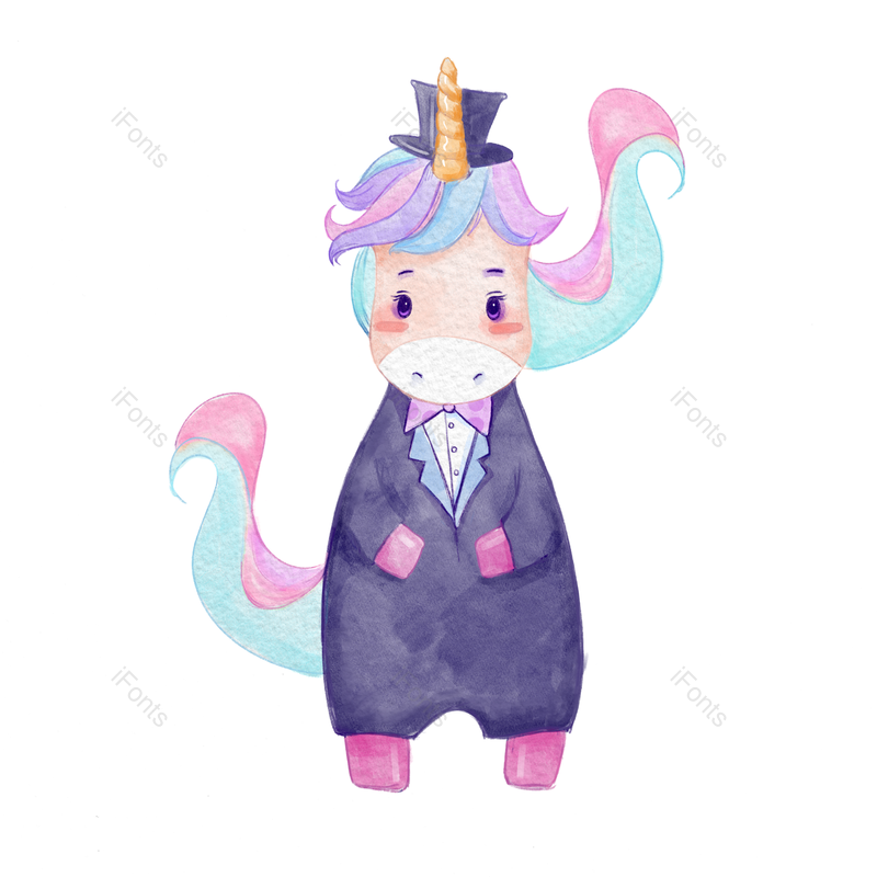 元素图片,卡通元素,插画PNG,蓝色免抠素材